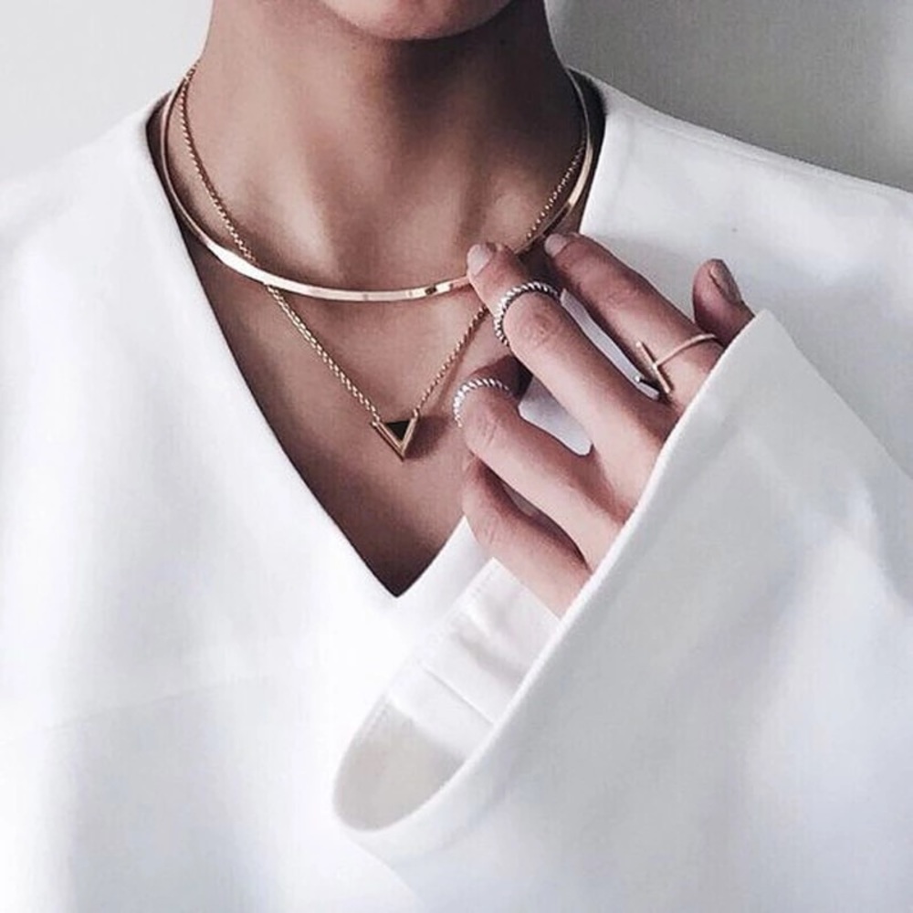 🆕//basic gold hoop choker